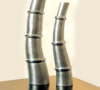metal_bamboo vase